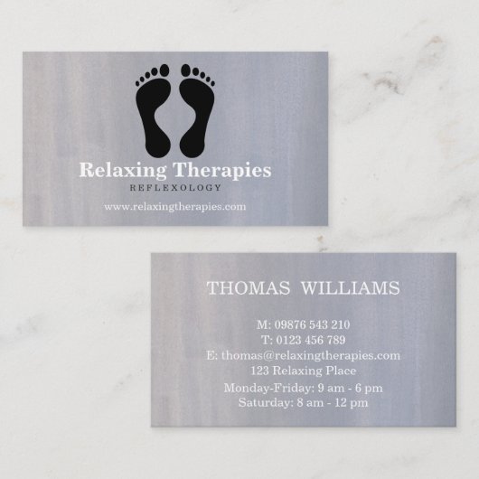 Carte De Visite Réflexologie (Devant / Derrière)