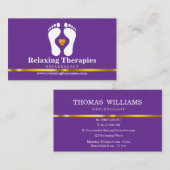 Carte De Visite Réflexologie (Devant / Derrière)