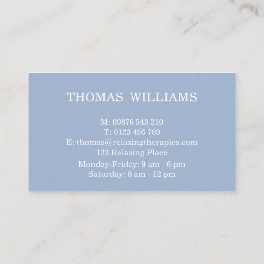 Carte De Visite Réflexologie (Dos)