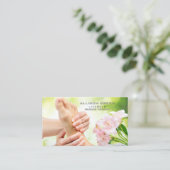 Carte De Visite Réflexologie Acupression Massage des pieds (Debout devant)