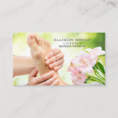 Carte De Visite Réflexologie Acupression Massage des pieds (Devant)