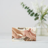Carte De Visite Réflexologie Acupression Massage des pieds (Debout devant)