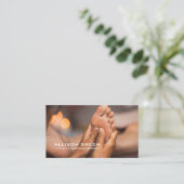 Carte De Visite Réflexologie Acupression Massage des pieds (Debout devant)