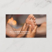 Carte De Visite Réflexologie Acupression Massage des pieds (Devant)