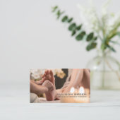 Carte De Visite Réflexologie Acupression Massage des pieds (Debout devant)