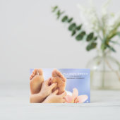 Carte De Visite Réflexologie Acupression Massage des pieds (Debout devant)