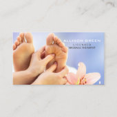 Carte De Visite Réflexologie Acupression Massage des pieds (Devant)