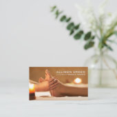 Carte De Visite Réflexologie Acupression Massage des pieds (Debout devant)
