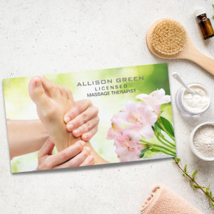 Carte De Visite Réflexologie Acupression Massage des pieds