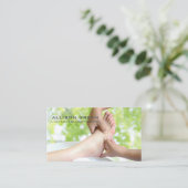 Carte De Visite Réflexologie Acupression Massage des pieds (Debout devant)