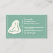 Carte De Visite Réflexologie Massage Thérapie Pieds Line Podiatrie (Dos)