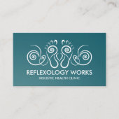 Carte De Visite Réflexologie - Ornement Spiral (Devant)