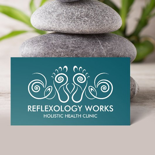Carte De Visite Réflexologie - Ornement Spiral