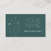 Carte De Visite Réflexologie Pedicure Massage Thérapie Pieds Plutô (Devant)