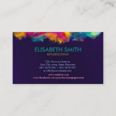 Carte De Visite Réflexologie - Spirale colorée (Dos)