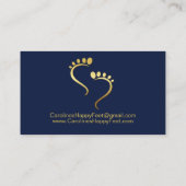 Carte De Visite Reflexologue Chiropodiste Pédicure Nomination (Dos)