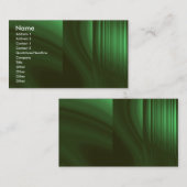 Carte De Visite Réfraction de vert de bouteille (Devant / Derrière)