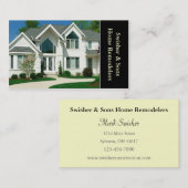 Carte De Visite Refroidisseur de maison (Devant / Derrière)