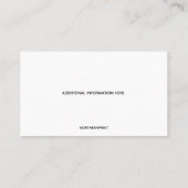 Carte De Visite Refuge pour animaux modifiable (Dos)