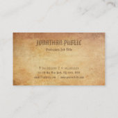 Carte De Visite Regard américain élégant sur papier ancien nostalg (Dos)