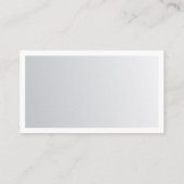 Carte De Visite Regard argenté à la mode de conception propre (Dos)