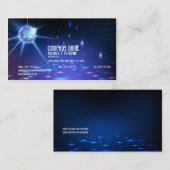 Carte De Visite Regard de soirée dansante de disco du DJ (Devant / Derrière)