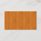 Carte De Visite Regard du bois en bambou ambre de grain (Dos)