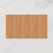 Carte De Visite Regard du bois en bambou naturel de grain (Dos)