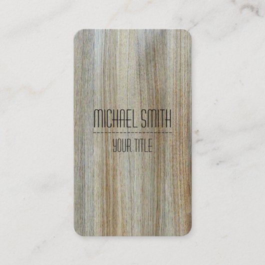 Carte De Visite Regard du bois professionnel #9 de grain (Devant)