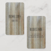 Carte De Visite Regard du bois professionnel #9 de grain (Devant / Derrière)