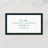 Carte De Visite Regard en pierre naturel de nuance vert-foncé (Dos)