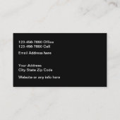 Carte De Visite Regard métallique moderne simple (Dos)