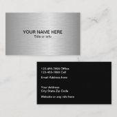 Carte De Visite Regard métallique moderne simple (Devant / Derrière)