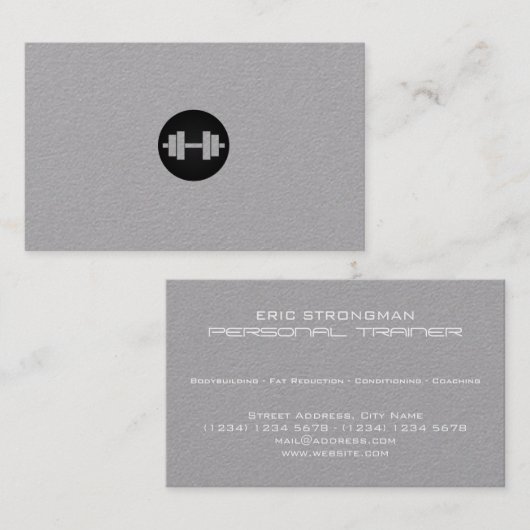 Carte De Visite Regard minimal élégant moderne de style (Devant / Derrière)