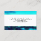 Carte De Visite Regard moderne d'image de ville de pixels (Dos)