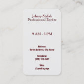 Carte De Visite Regard professionnel d'amusement de trimmer de (Dos)