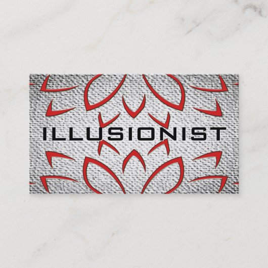 Carte De Visite Regard Texturé Illusionniste (Devant)
