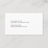 Carte De Visite Regard texturisé par chien de Basset Hound (Dos)