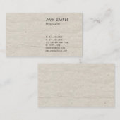 Carte De Visite Regard utilisé par plaine professionnelle (Devant / Derrière)