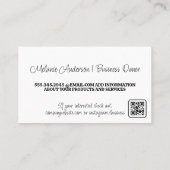 Carte De Visite Regarder le logo Feuille | Paysage (Dos)