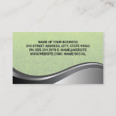 Carte De Visite Regarder le logo Laisser | Jardinage d'herbe (Dos)