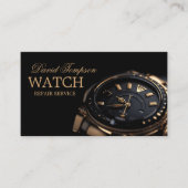 Carte De Visite Regarder le service de réparation Watchmaker Solid (Devant)
