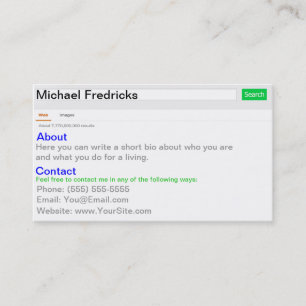 Carte De Visite Regardez-moi !