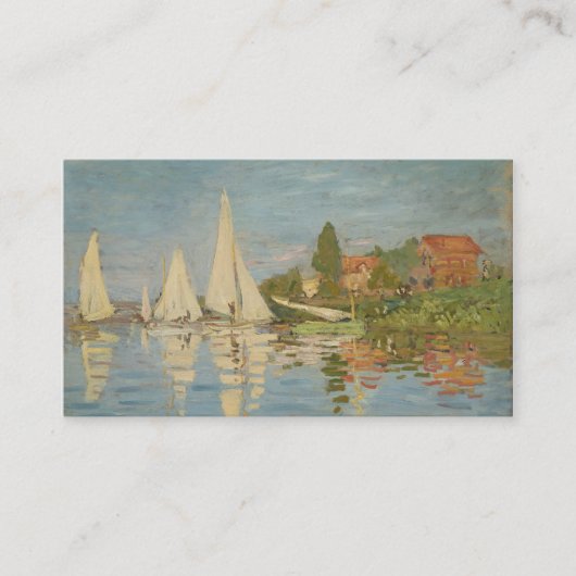 Carte De Visite Régate à Argenteuil - Claude Monet (Devant)