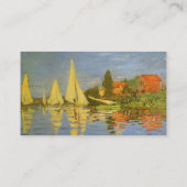 Carte De Visite Régate à Argenteuil par Claude Monet (Dos)