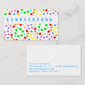 Carte De Visite Regenbogen Visitenkarten (Devant / Derrière)