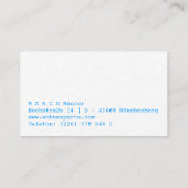 Carte De Visite Regenbogen Visitenkarten (Dos)