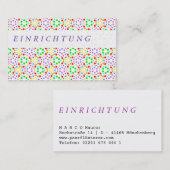 Carte De Visite Regenbogen Visitenkarten (Devant / Derrière)