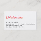 Carte De Visite Regenbogen Visitenkarten (Dos)