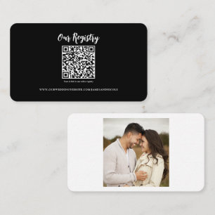 Carte De Visite Registre d'inscription scannable par code QR moder